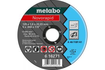 Отрезной круг по металлу Metabo Novorapid 125мм