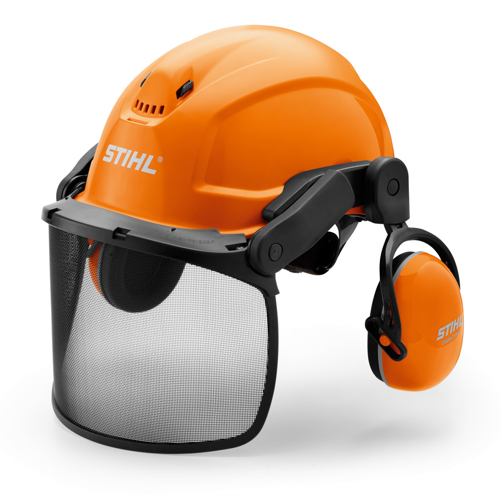 Защитный шлем STIHL DYNAMIC X-Ergo с сеткой и наушниками